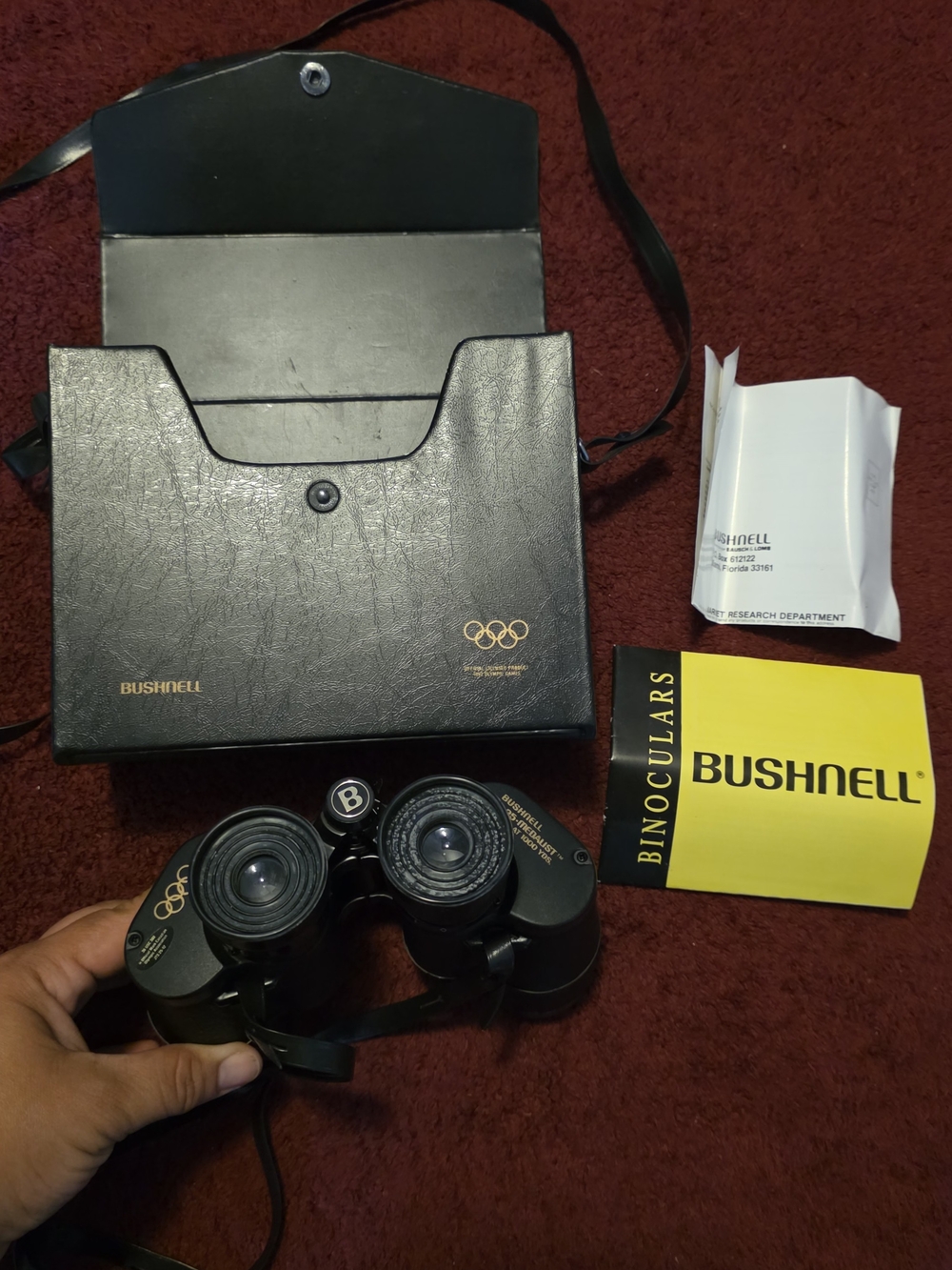 Bushnell Binoculars Canadian Olympics 1992 7x35 Medalist with Carry Case